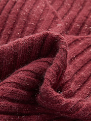 V-Neck Ribbon Sweater