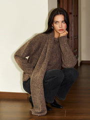 Minimalist Wool-Blend Scarf Sweater