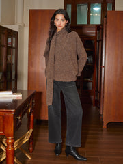 Minimalist Wool-Blend Scarf Sweater