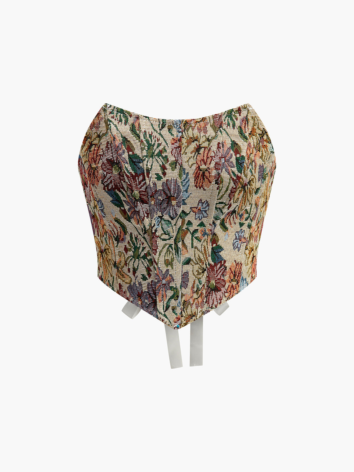 Drawstring Floral Corset