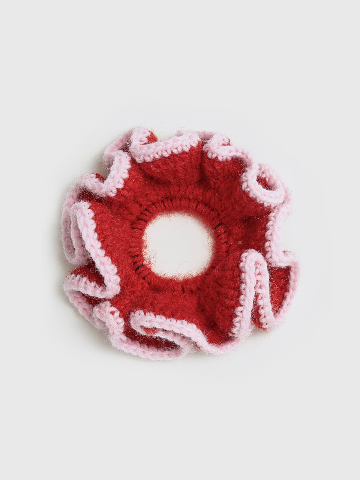 Crochet Ruffle Scrunchie