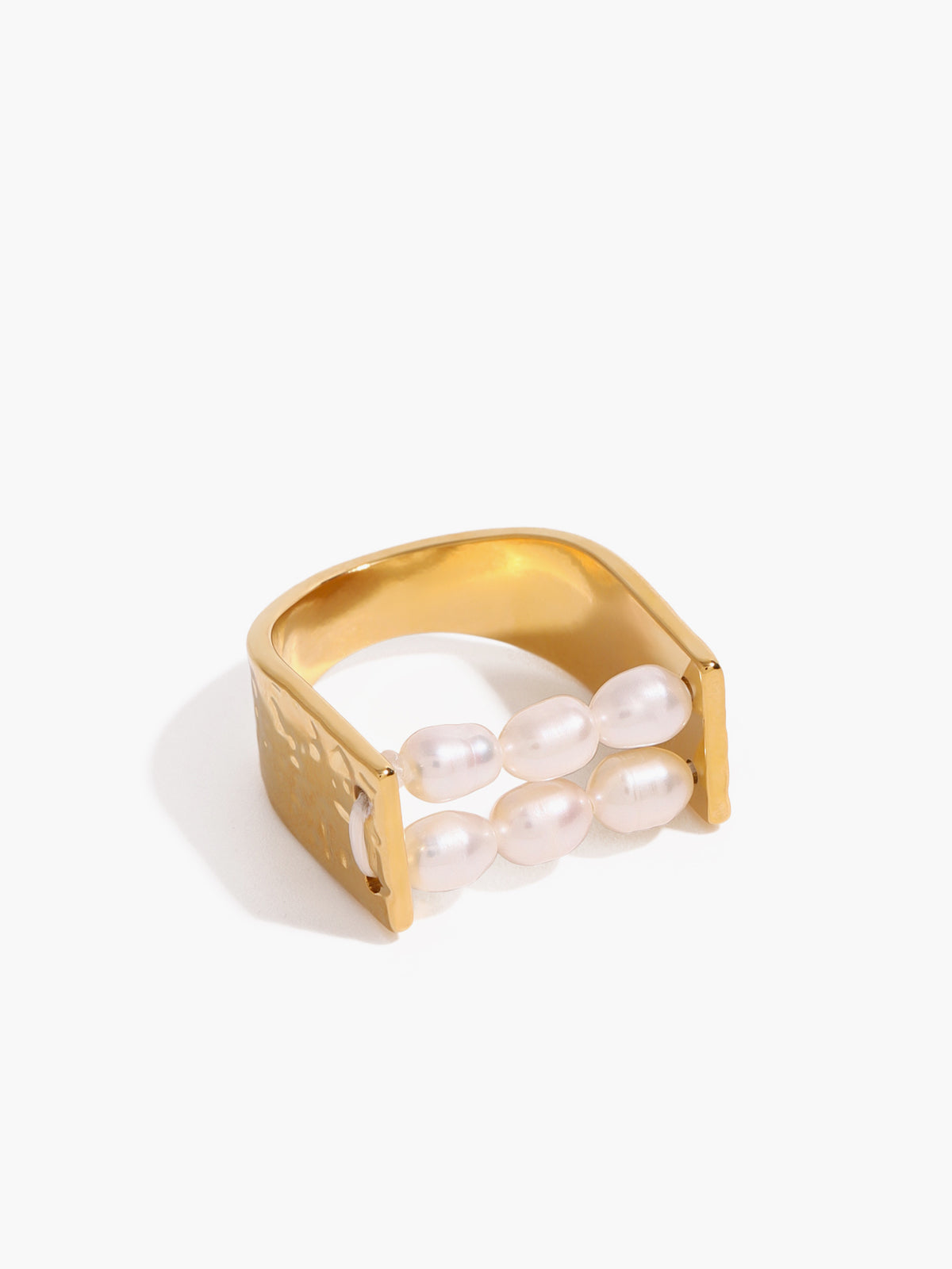 U-Shape Pearl Tunnel Ring