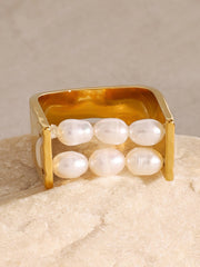 U-Shape Pearl Tunnel Ring