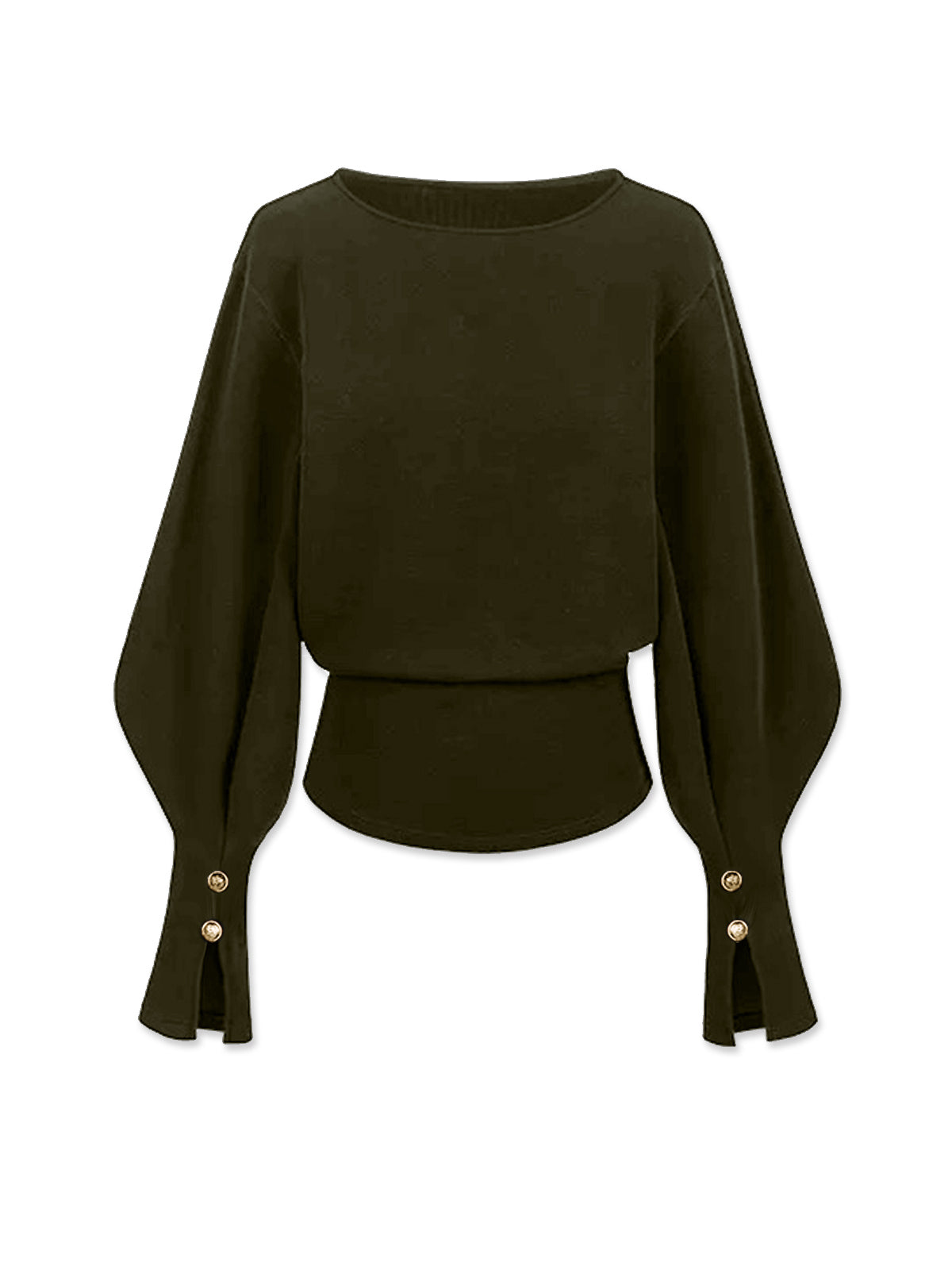 Bell Sleeve Cinched Sweatshirt