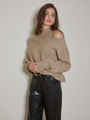 2 in 1 Cutout Shift Sweater