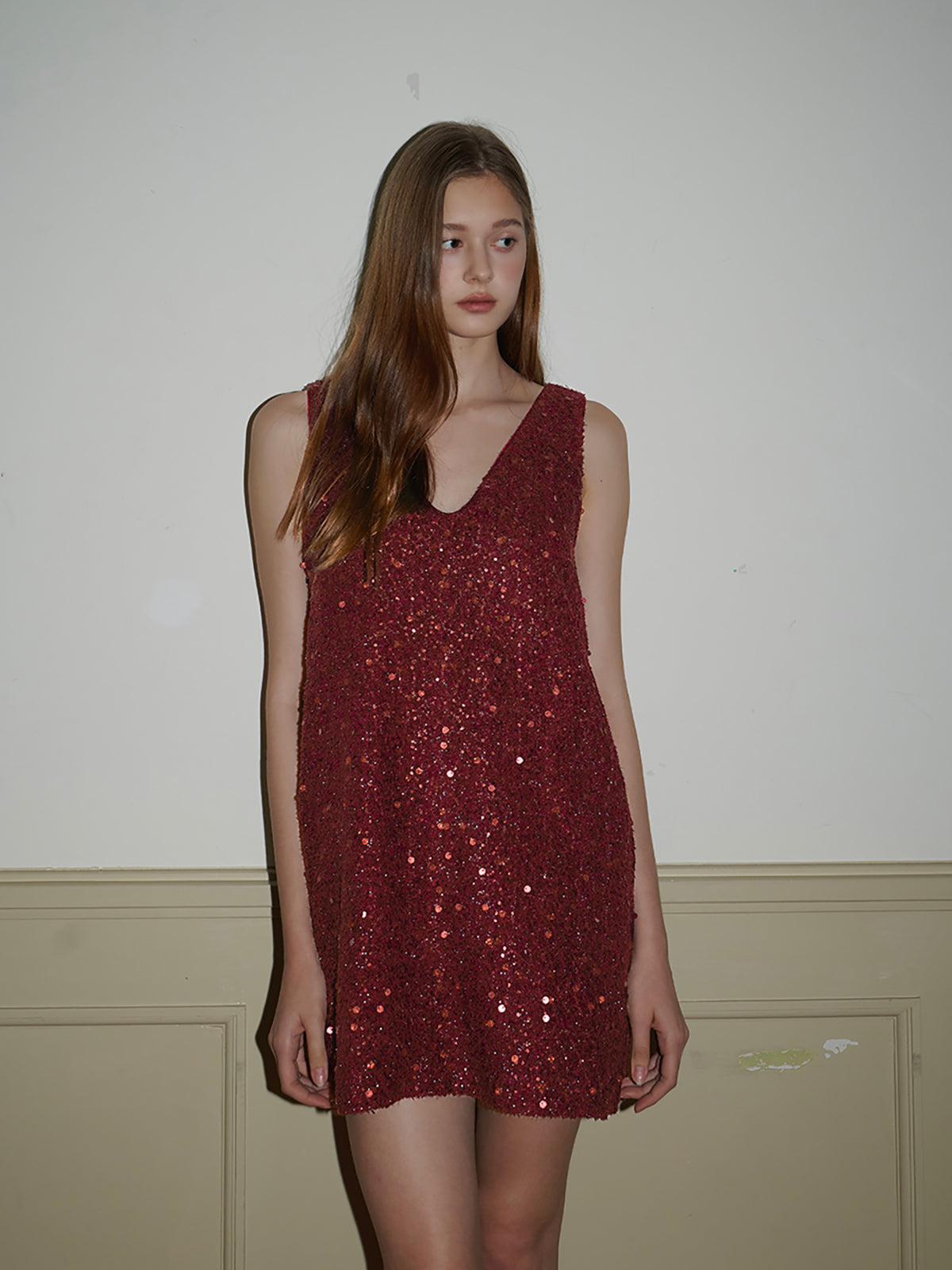 Sequins Tank Short Dress