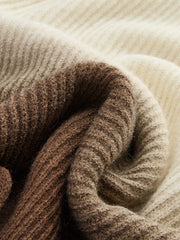 Color Block Ribbed Sweater