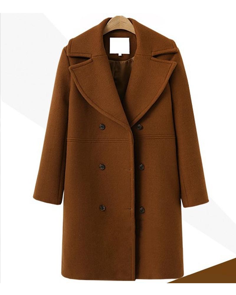 Casual Woolen Coat